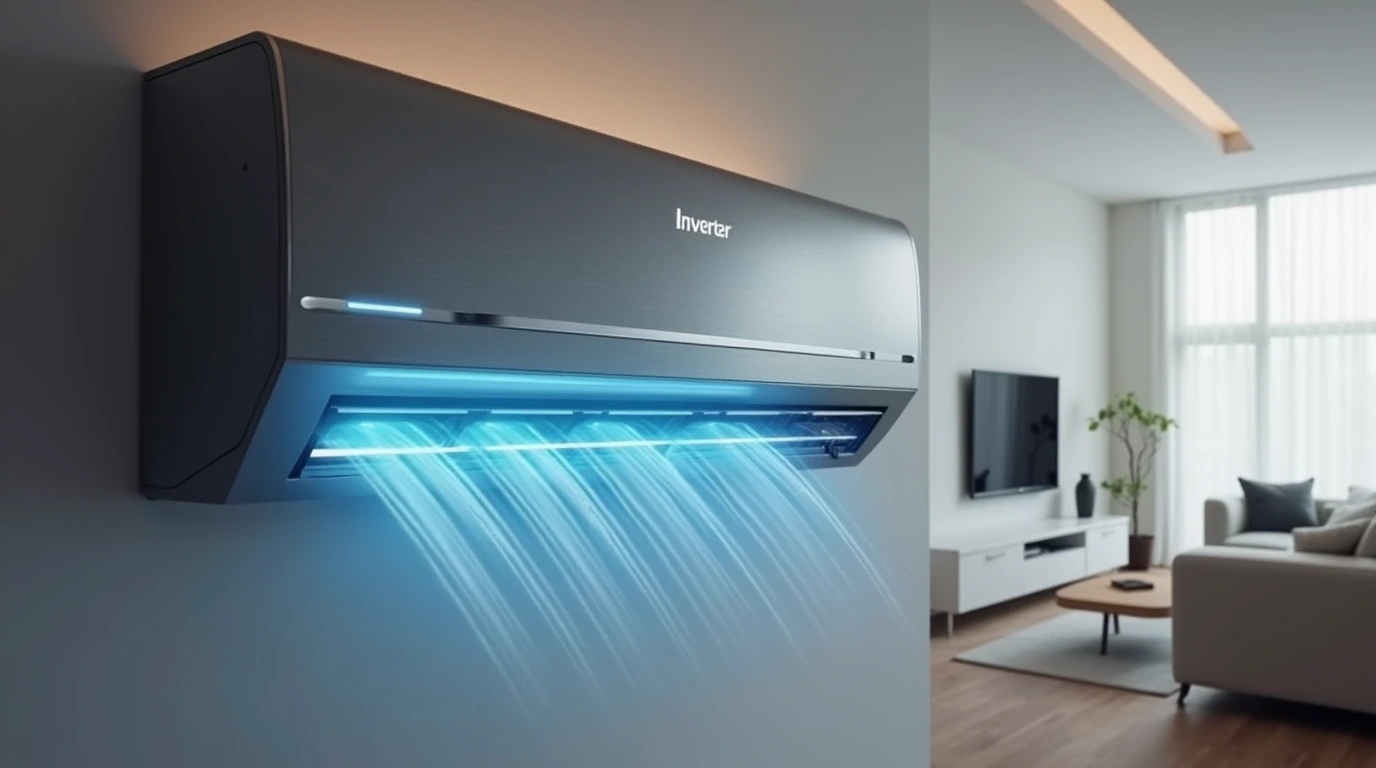 یک کولر گازی با کمپرسور قدرتمند و اینورتر