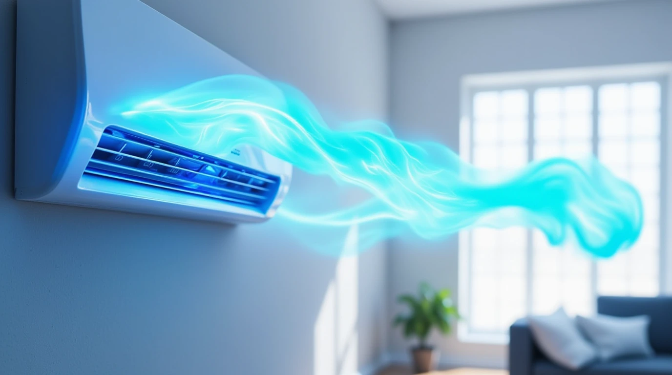 کولر گازی در حال سرد کردن محیط