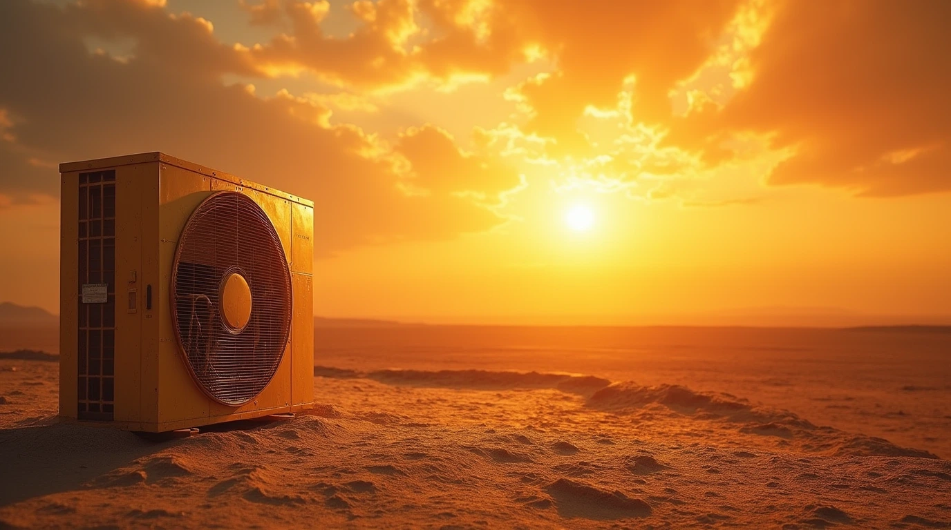 کولر گازی T3 در کویر 