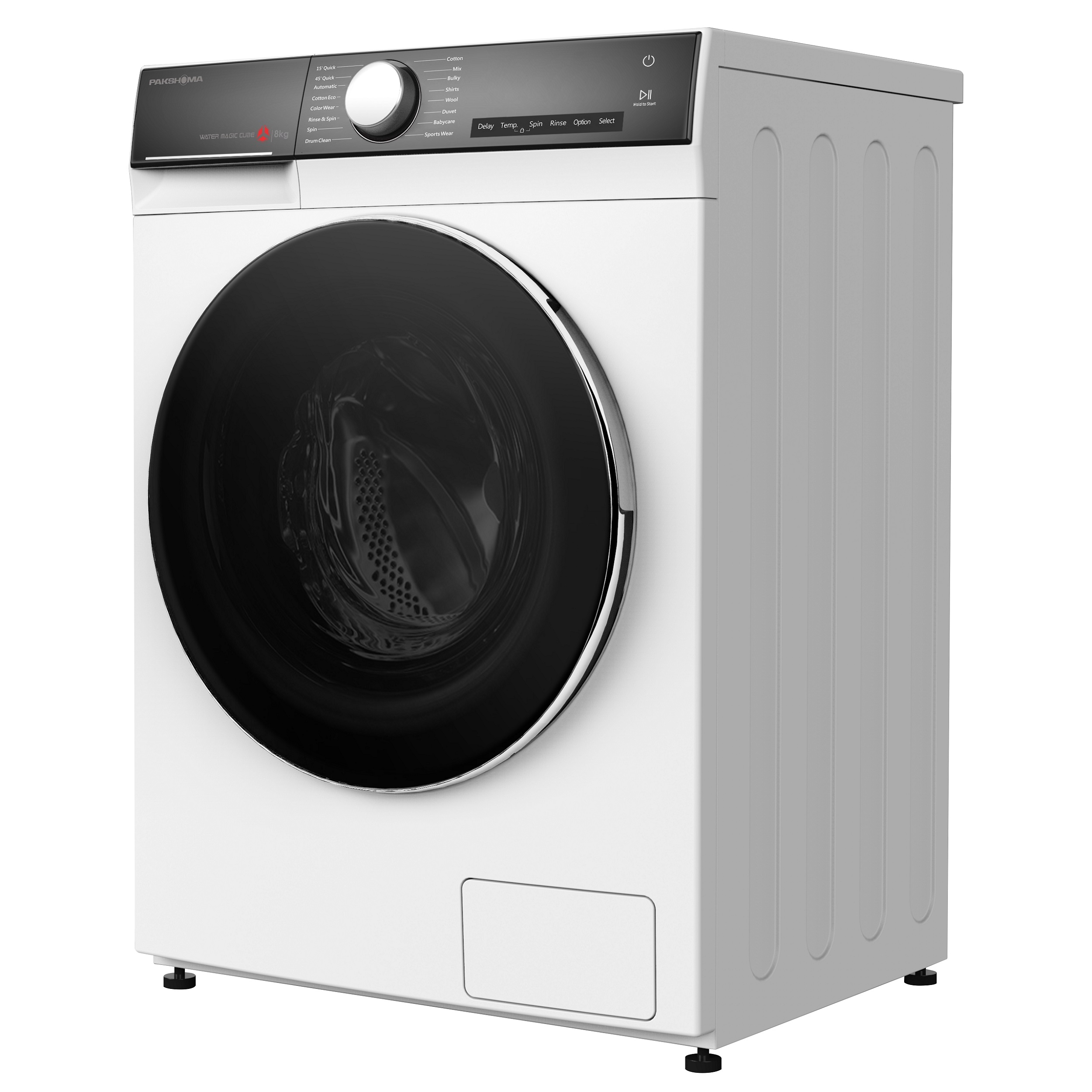ماشین لباسشویی پاکشوما مدل BWF 40808 WT ظرفیت 8 کیلوگرم