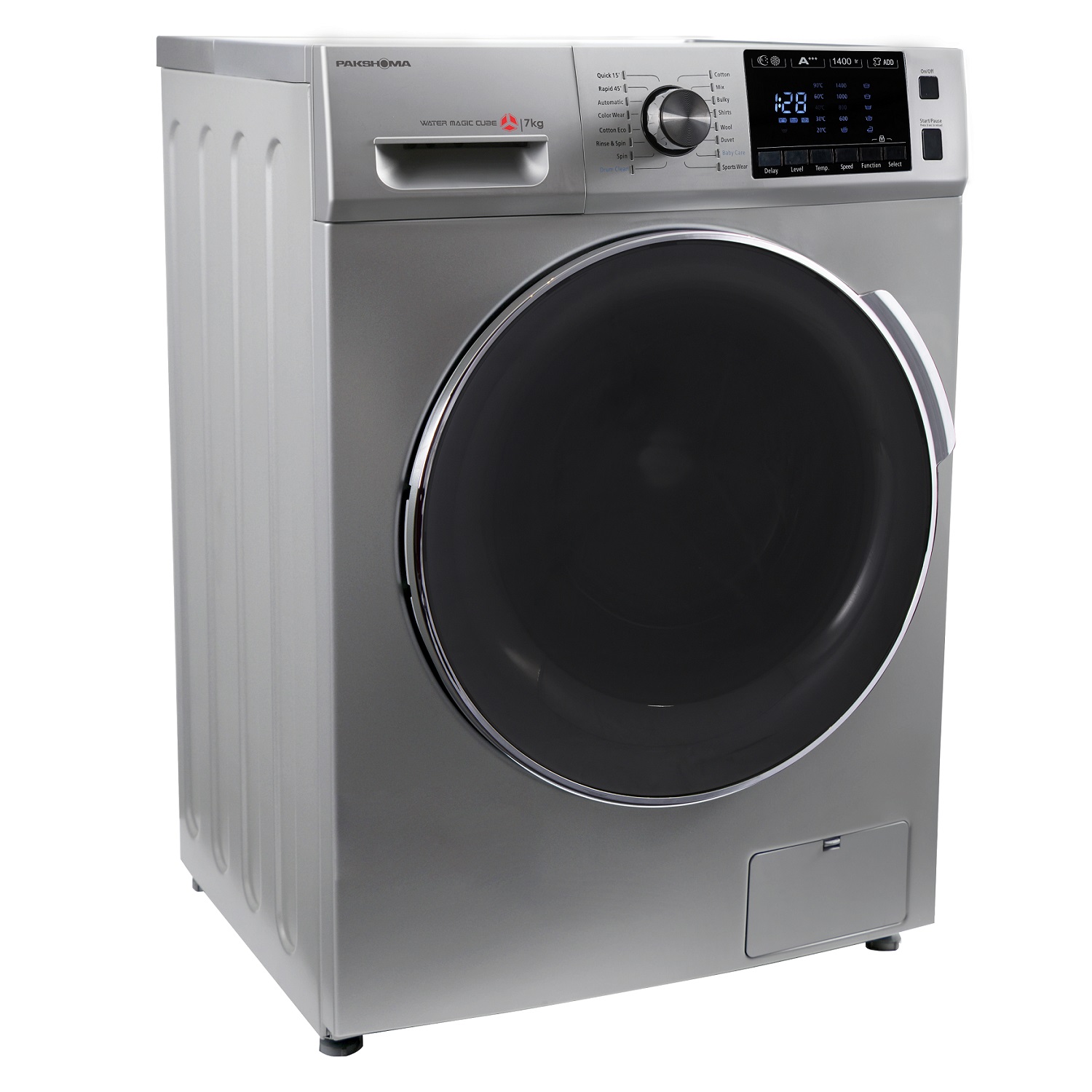 ماشین لباسشویی پاکشوما مدل TFU-74437 ST ظرفیت 7 کیلوگرم