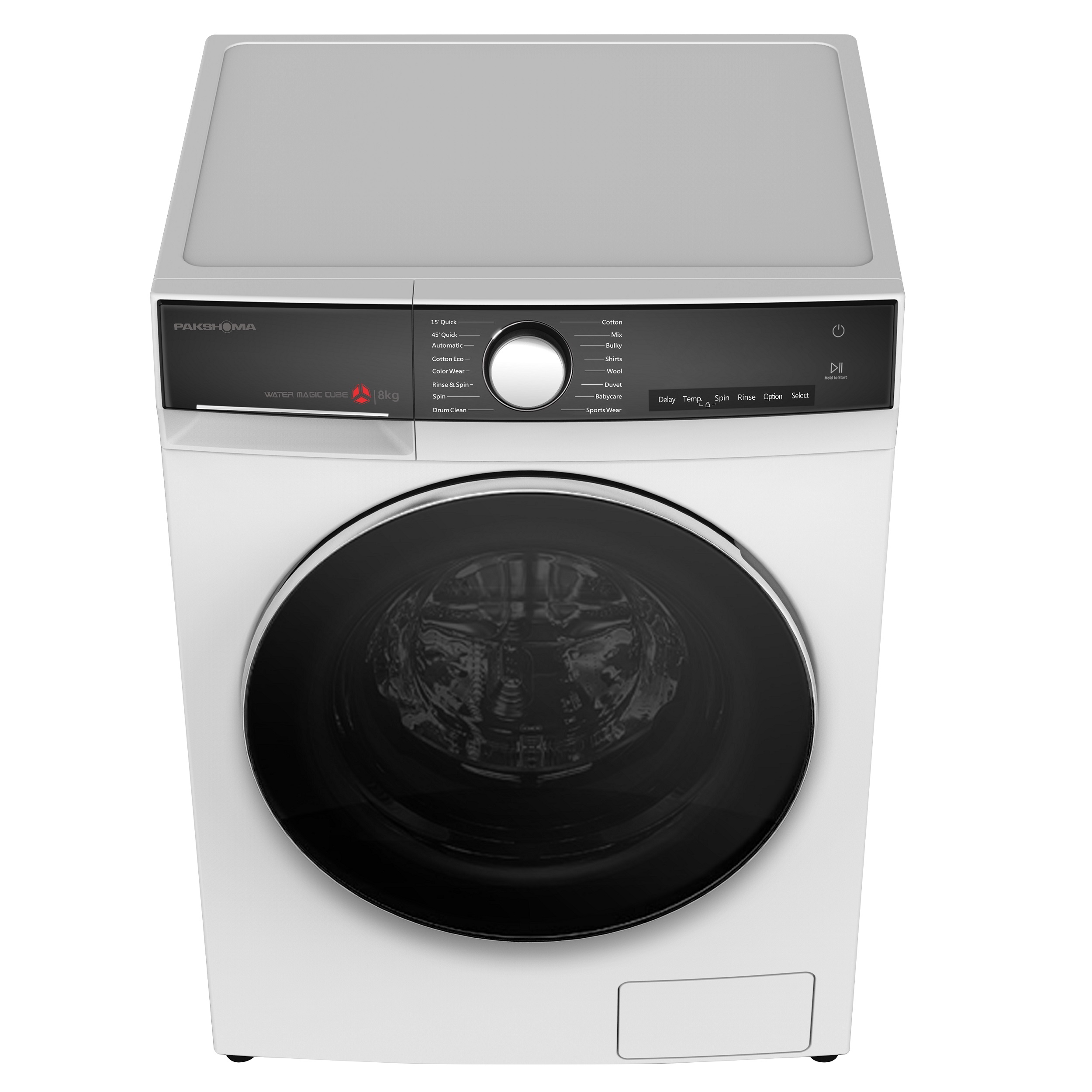 ماشین لباسشویی پاکشوما مدل BWF 40808 WT ظرفیت 8 کیلوگرم