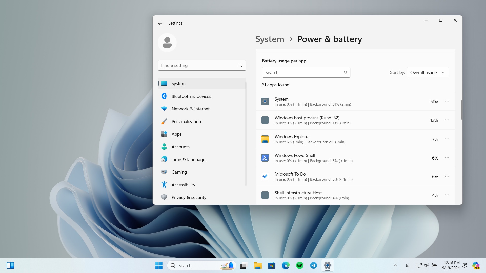بهبود عمر باتری ویندوز: مدیریت برنامههای پرمصرف