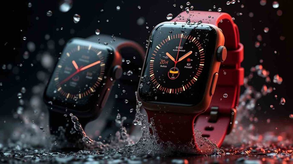 ساعت های هوشمد شیائومی به رنگ مشکی و قرمز با قابلیت ضدآب