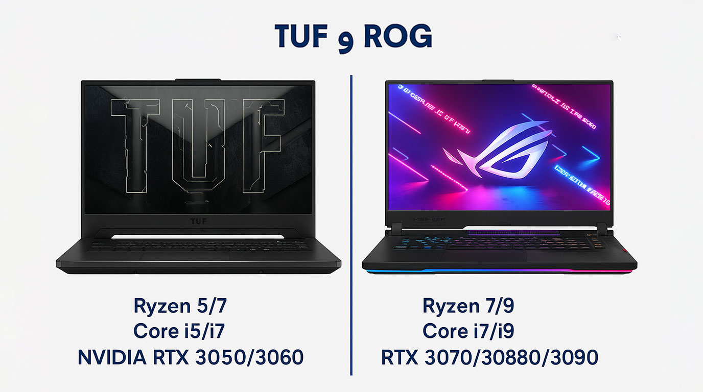 تفاوت لپ تاپ‌ های سری TUF و ROG ایسوس