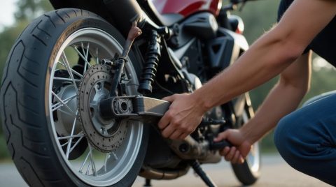 آموزش پنچرگیری موتورسیکلت