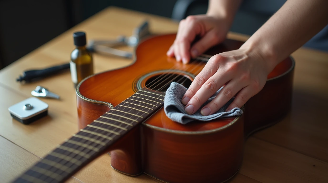 تمیز کردن گیتار