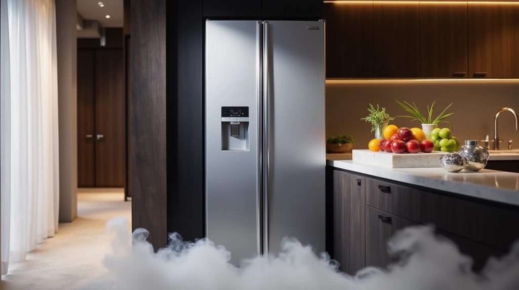 یخچال ساید در یک آشپزخانه زیبا