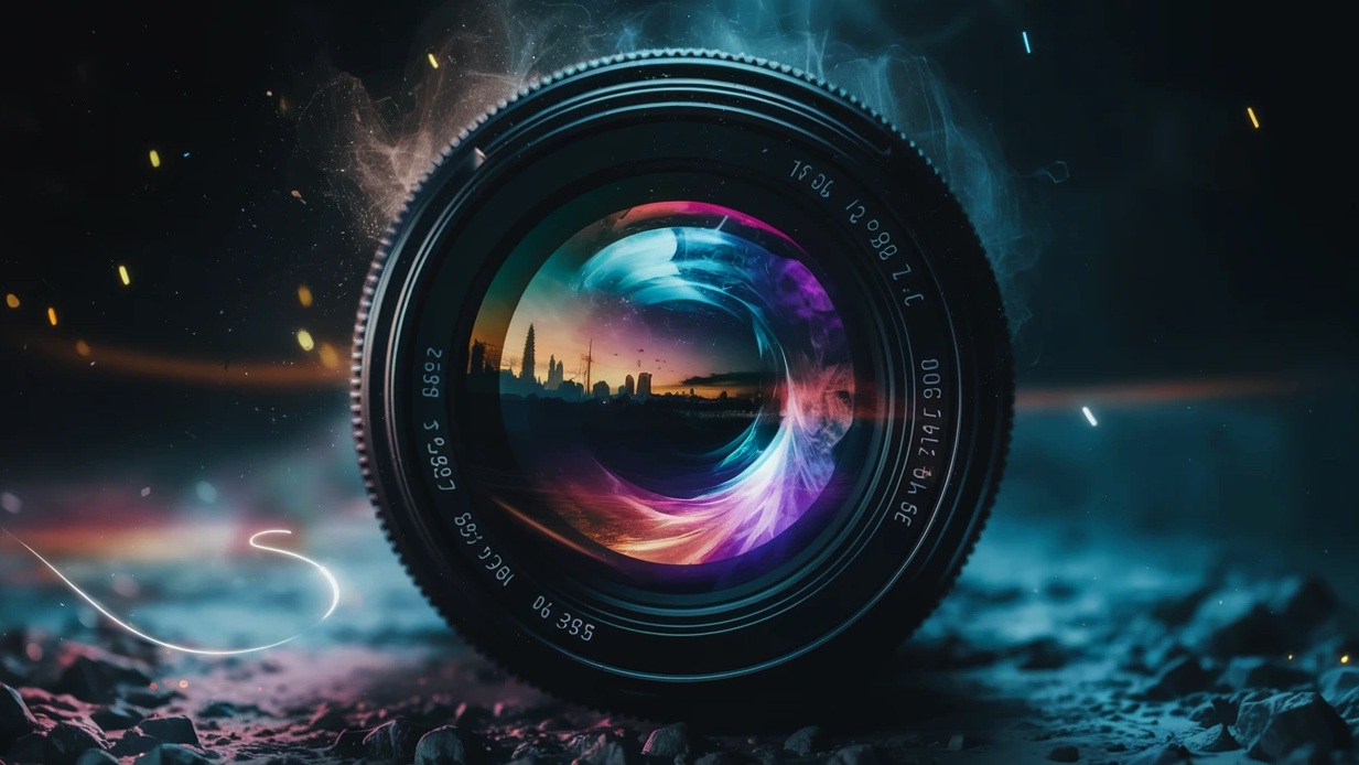 لنز دوربین حرفه ای