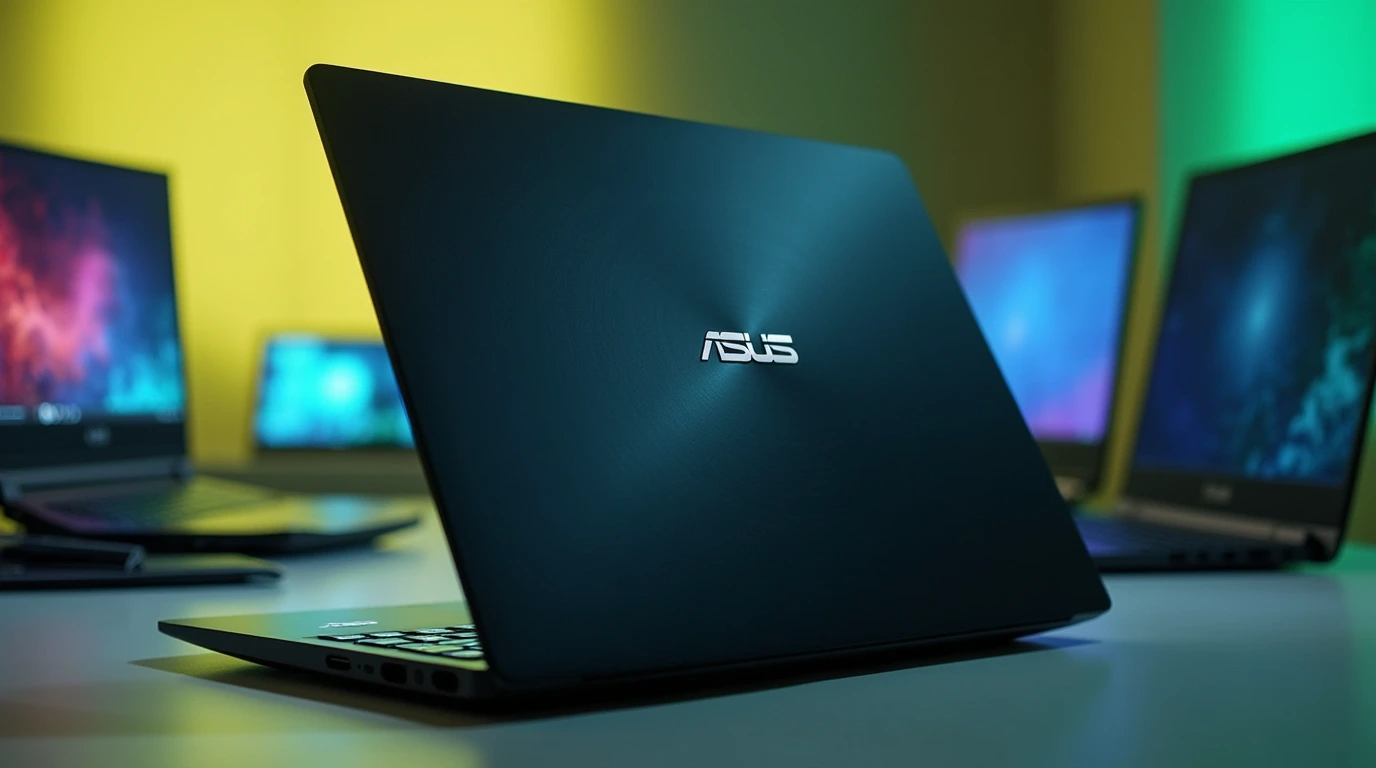 نمای پشت لپ تاپ ایسوس