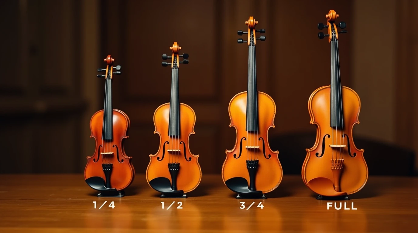 سایزهای مختلف ویولن