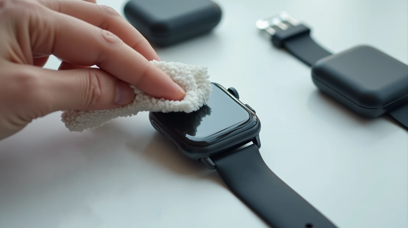 تصویری از گهداری ساعت هوشمند