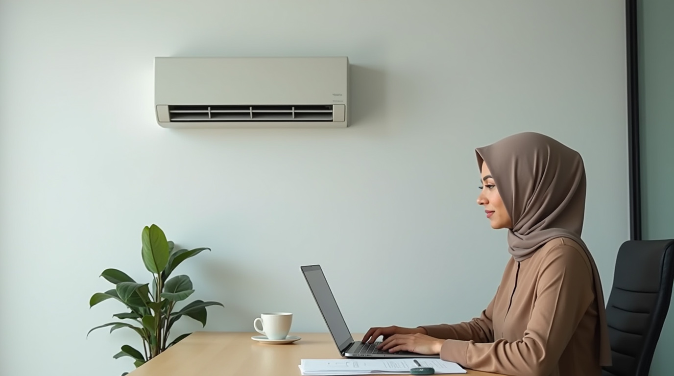 کولر گازی در اتاق کار و اداره