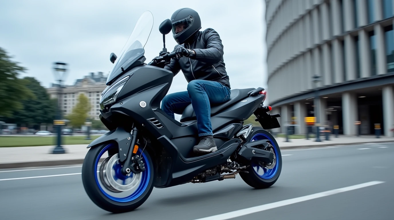 عکس از موتورسیکلت یاماها مدل TMAX