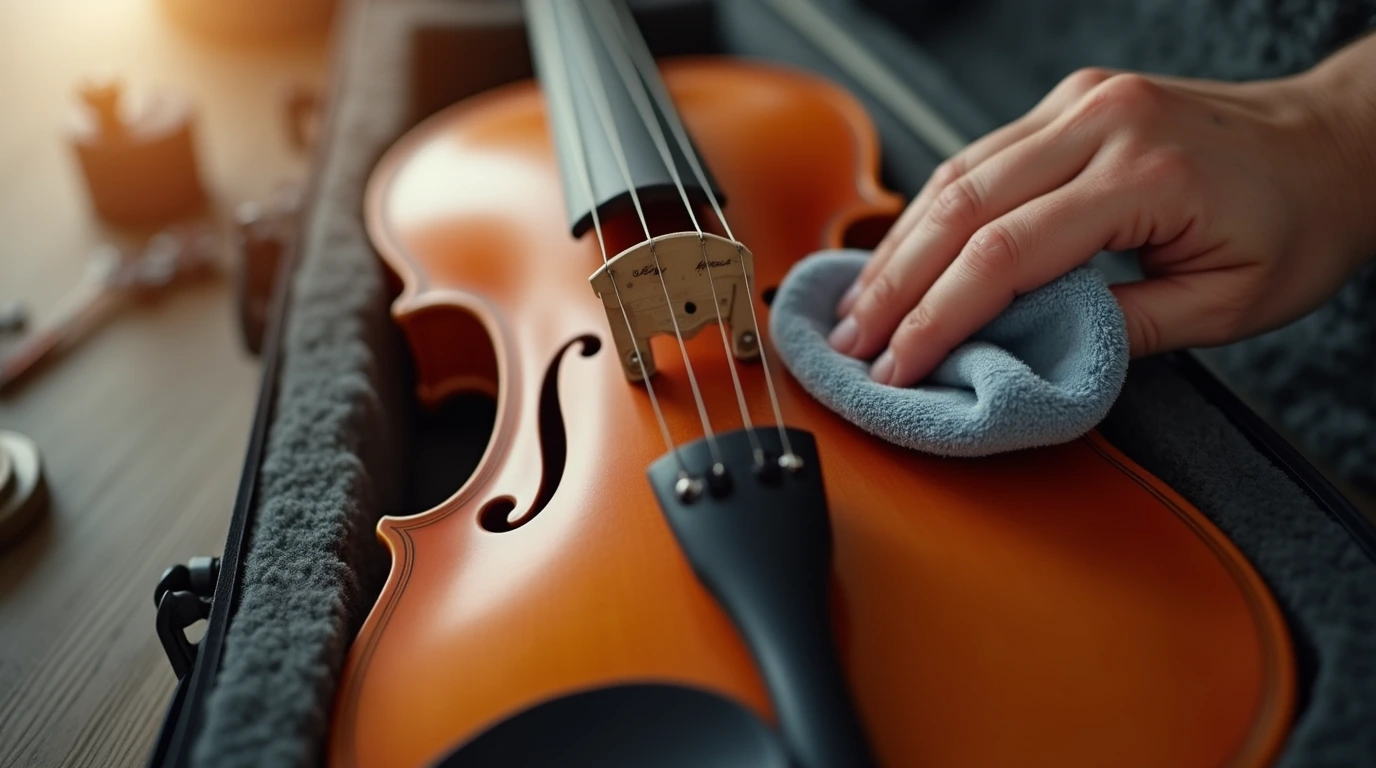 تمیز کردن ویولن