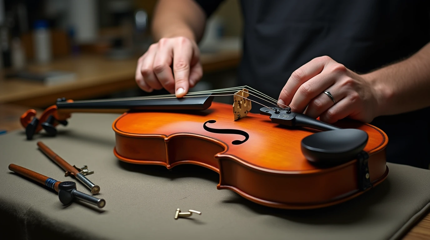 بازدید دوره‌ای و تعمیر ویولن