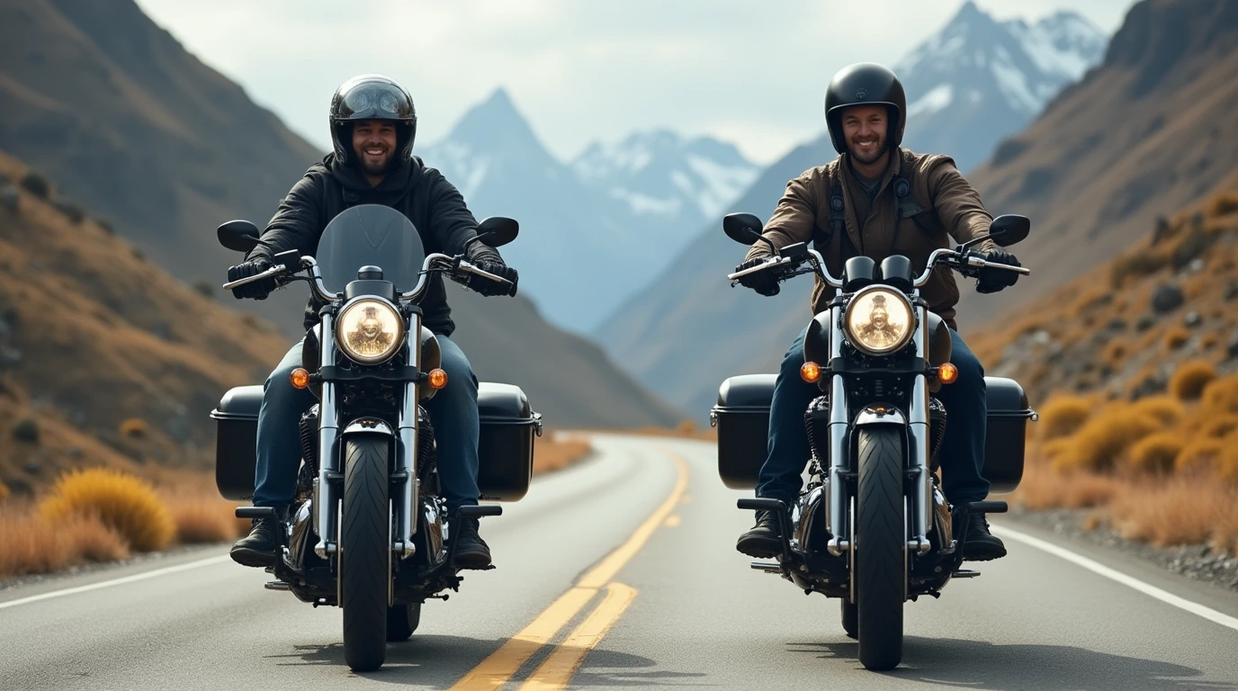 سفر به دل جاده با موتور سیکلت کروز