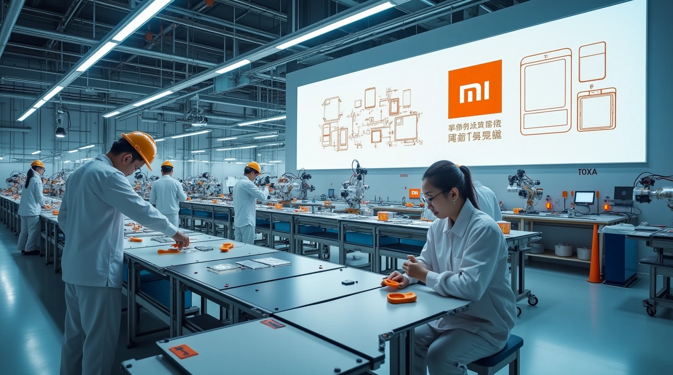 کارخانه ساخت گوشی شیائومی در چین