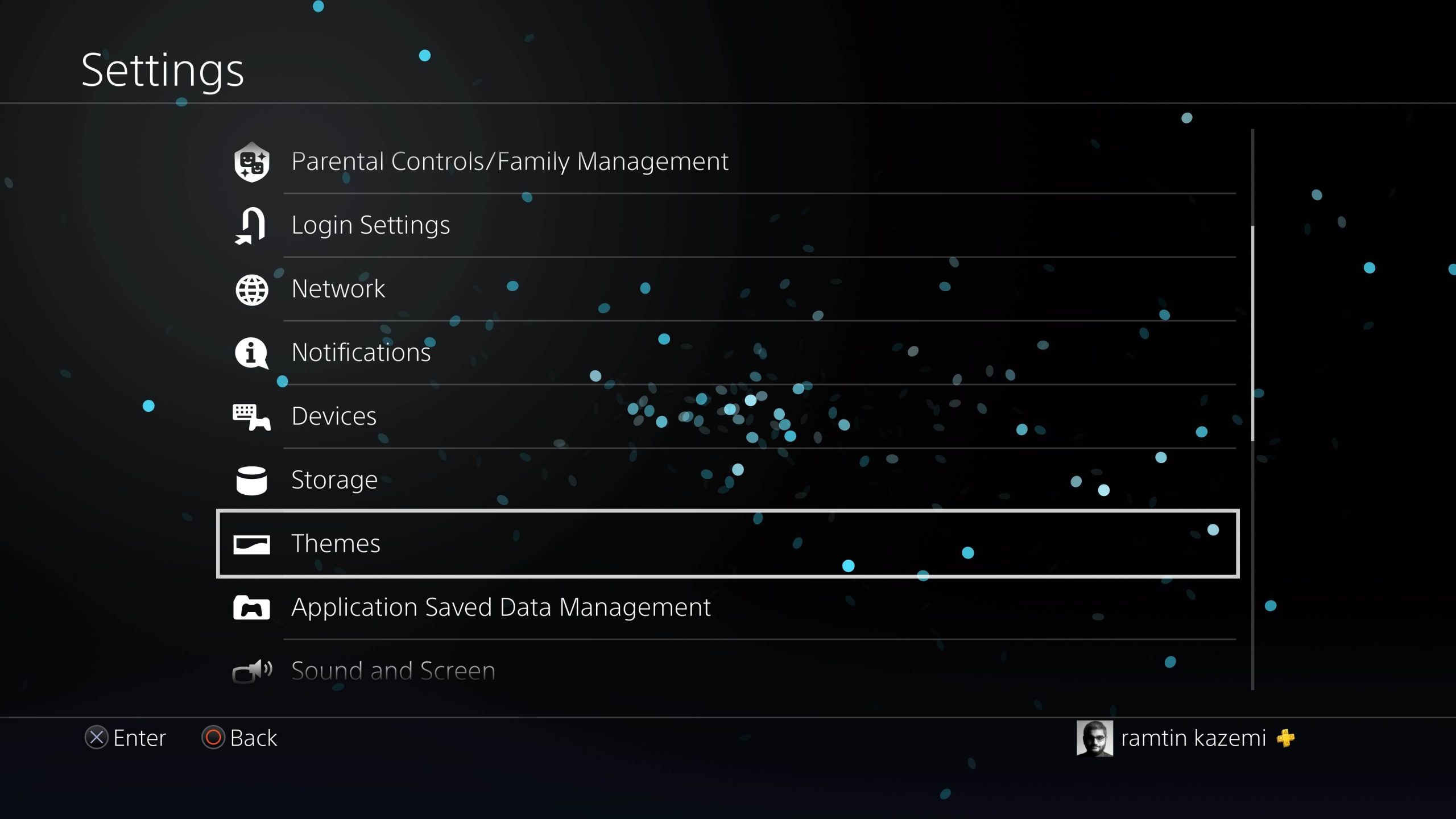 سیاه کردن بک گراند کنسول