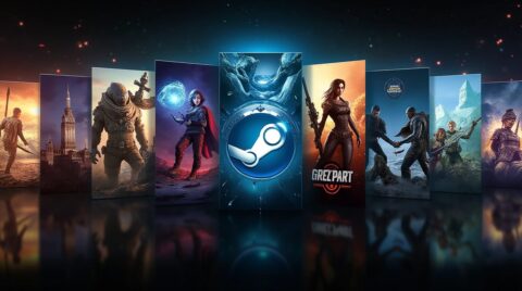 بازی های استیم و نماد ان در وسط