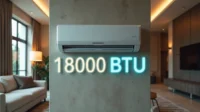 کولر گازی 18000 در یک فضای جذاب و روی دیوار