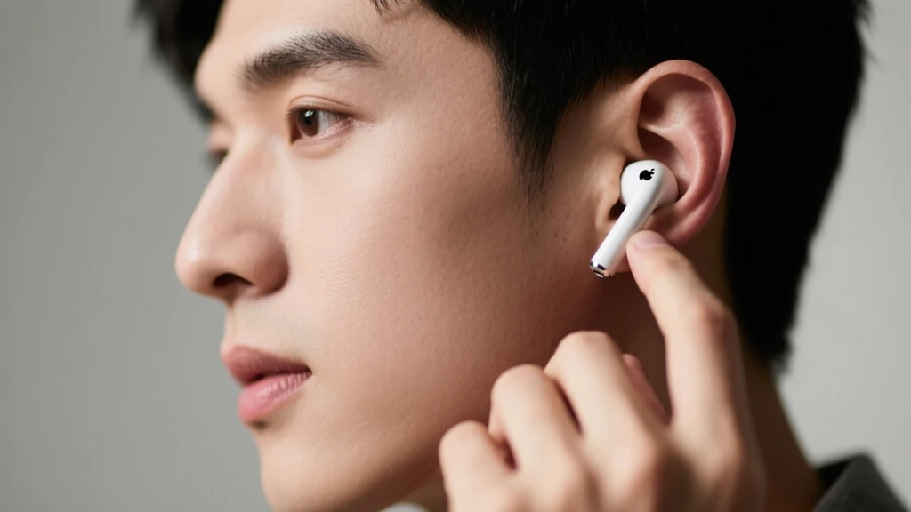 ایرپاد اصل در گوش یک فرد