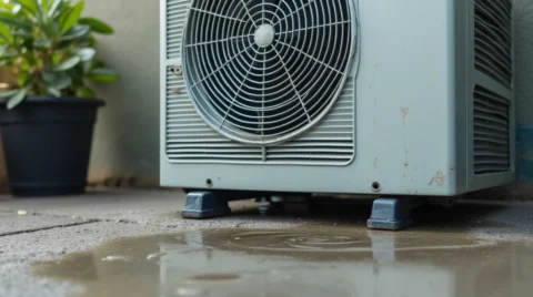 چرا کمپرسور کولر گازی آب میدهد؟