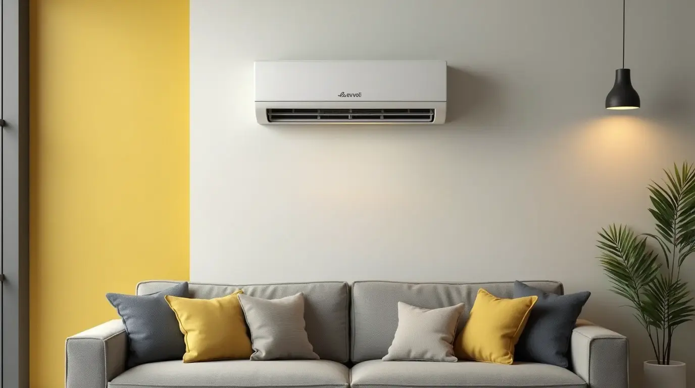 نمایی از کولر گازی ایوولی در محیط خانه