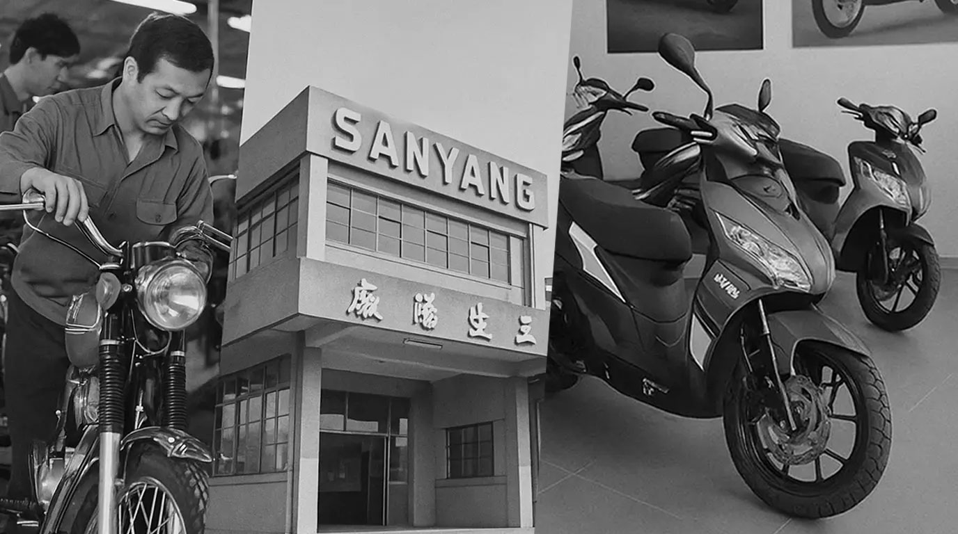 تصویری از سیر تاریخچه موتور سیکلت sym