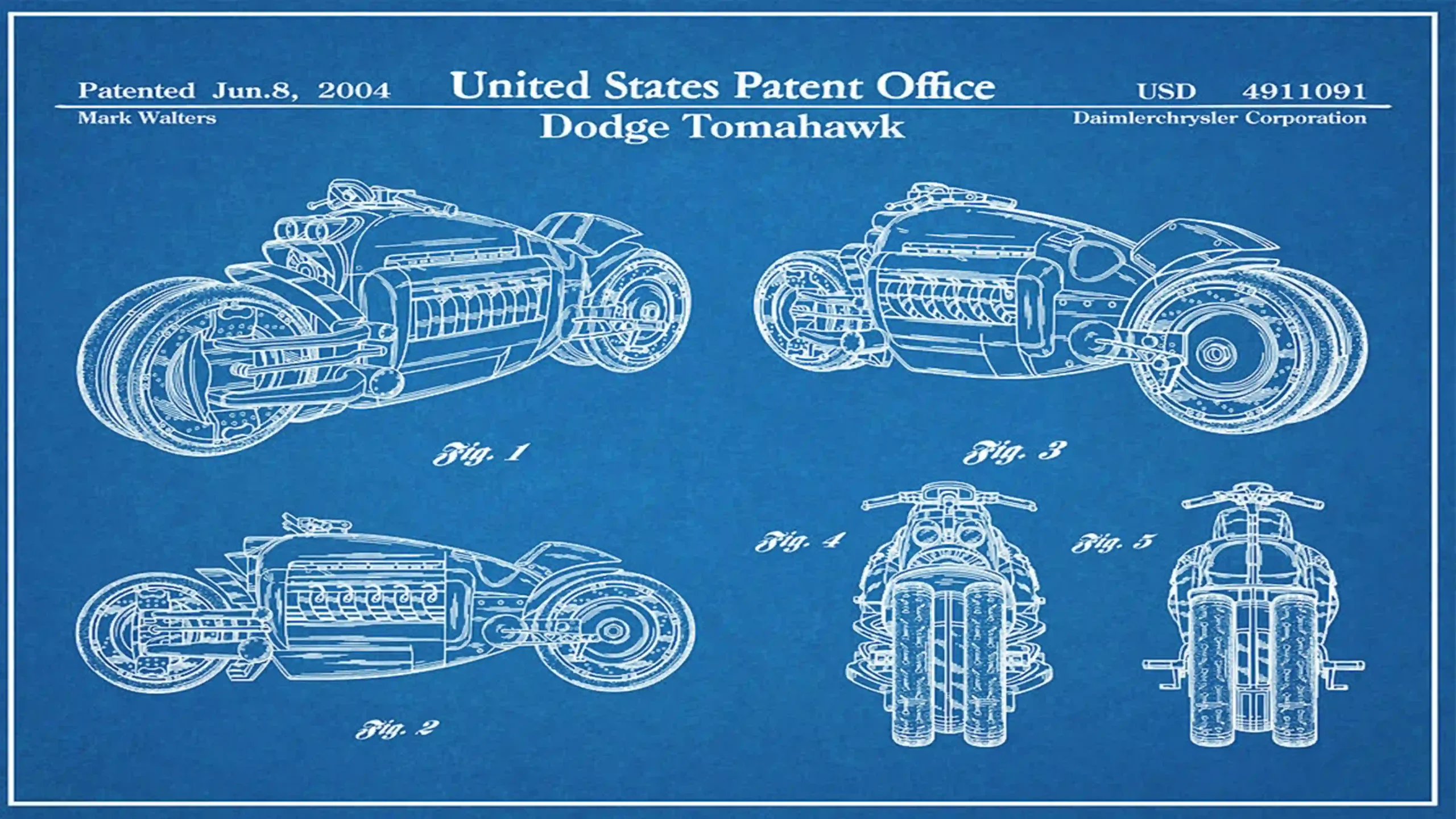 طرح اولیه موتور Dodge Tomahawk