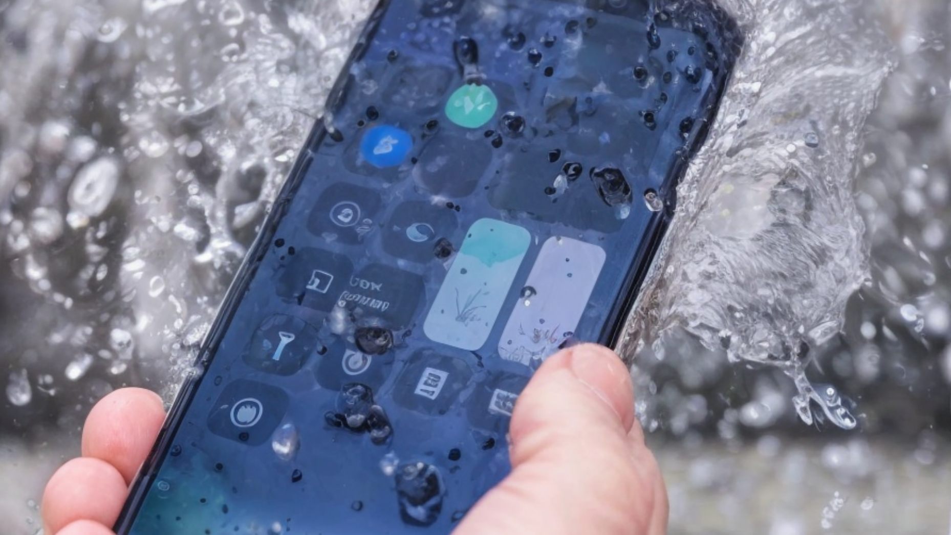 یک گوشی آیفون ضد آب