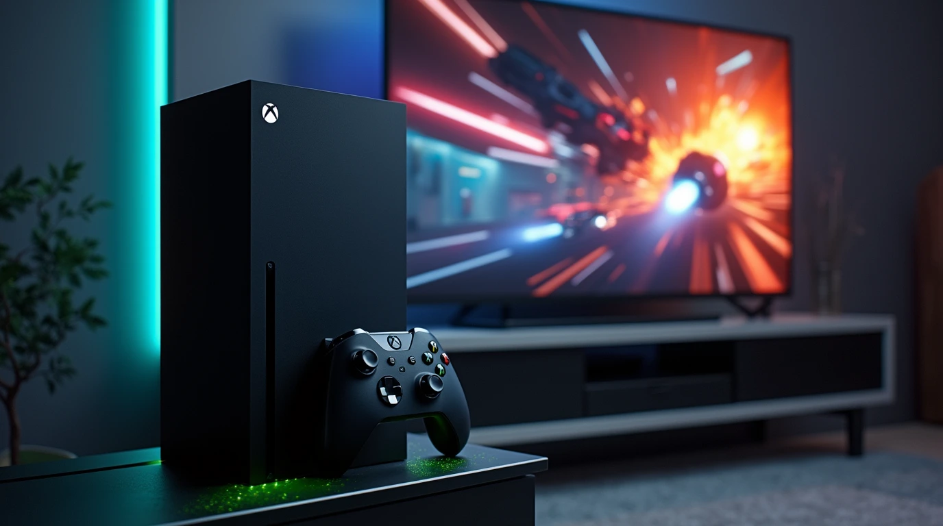 کنسول ایکس باکس سری ایکس روی یک میز