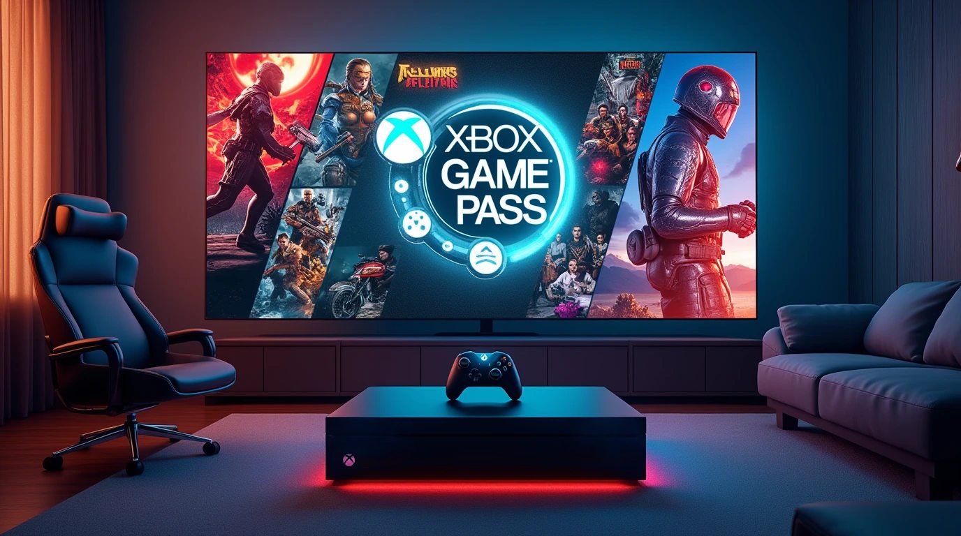 تصویری از بازی های اشتراکی کنسول بازی ایکس باکس روی تلویزیون