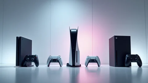 تصویری از کنسول های پلی استیشن4، پلی استیشن5، ایکس باکس