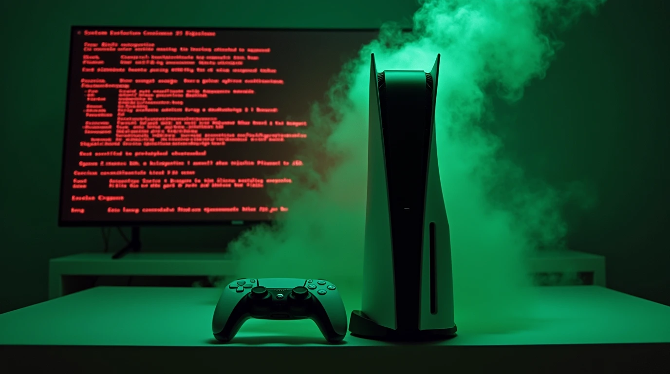 تصویری از پلی استیشن 5 که هک شده