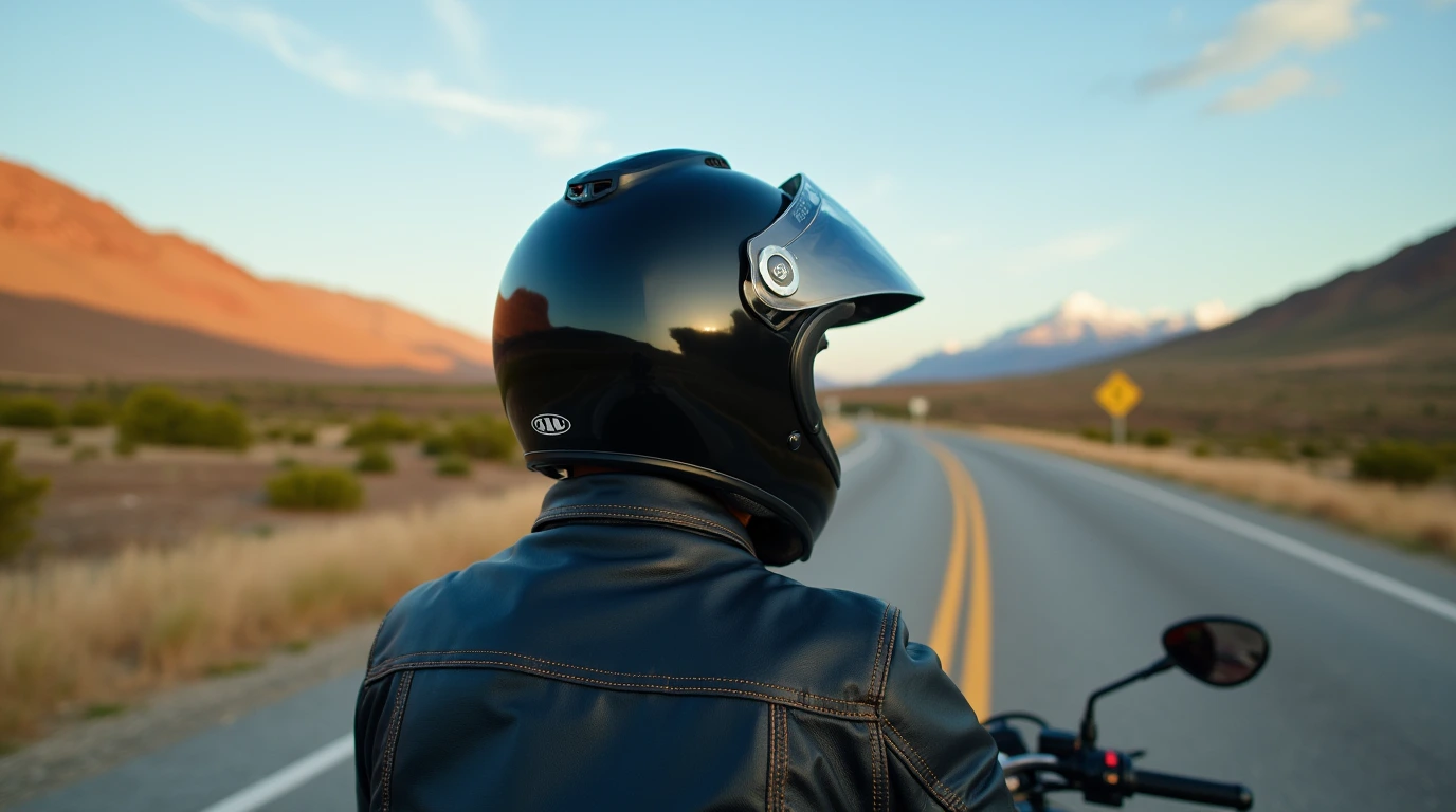 تصویری از یک فرد که روی سرش کلاه کاسکت گذاشته