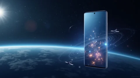 تصویری از ارتباطات ماهواره‌ای گلکسی S25