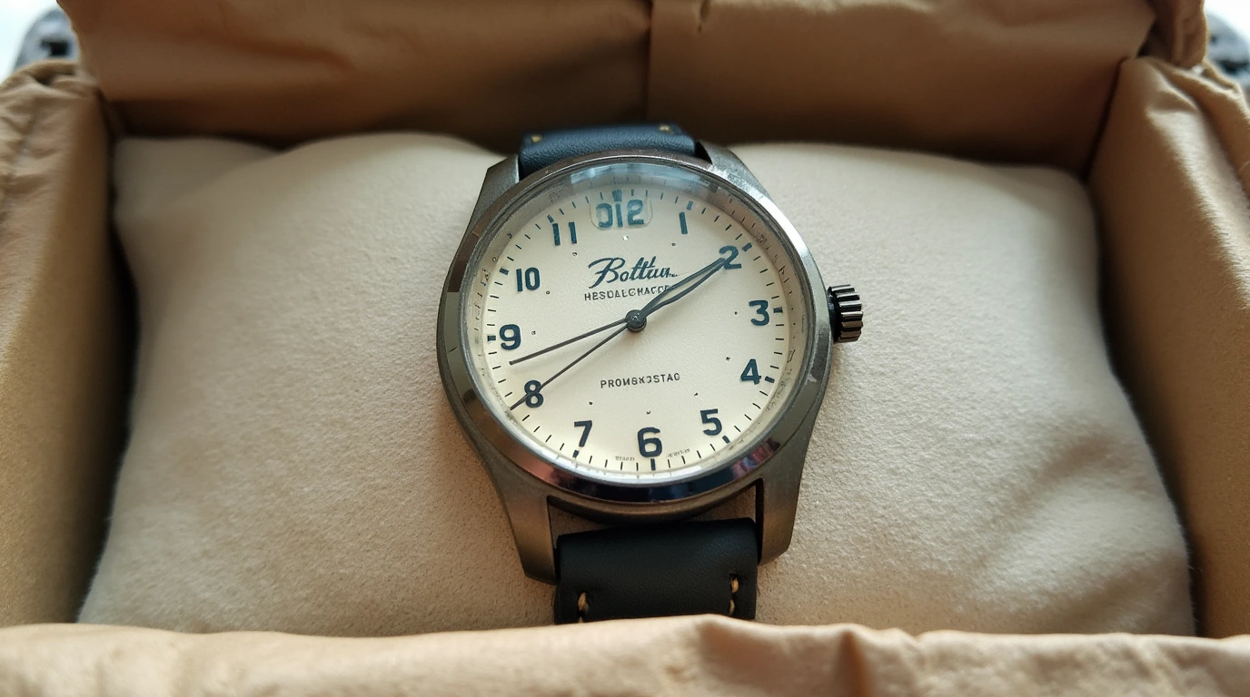 یک ساعت تقلبی در یک جعبه ساعت 