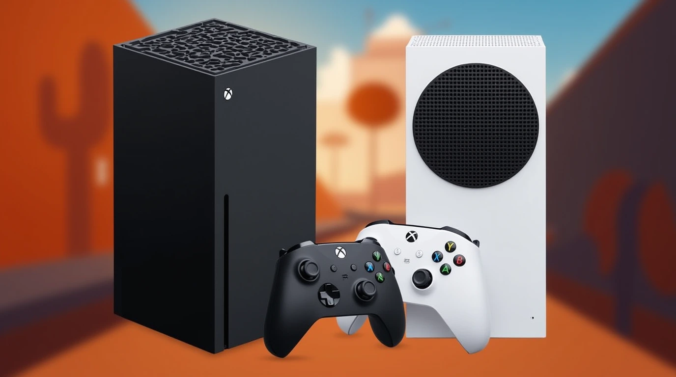 تصویری از طراحی کنسول بازی Xbox Series S با Xbox Series X