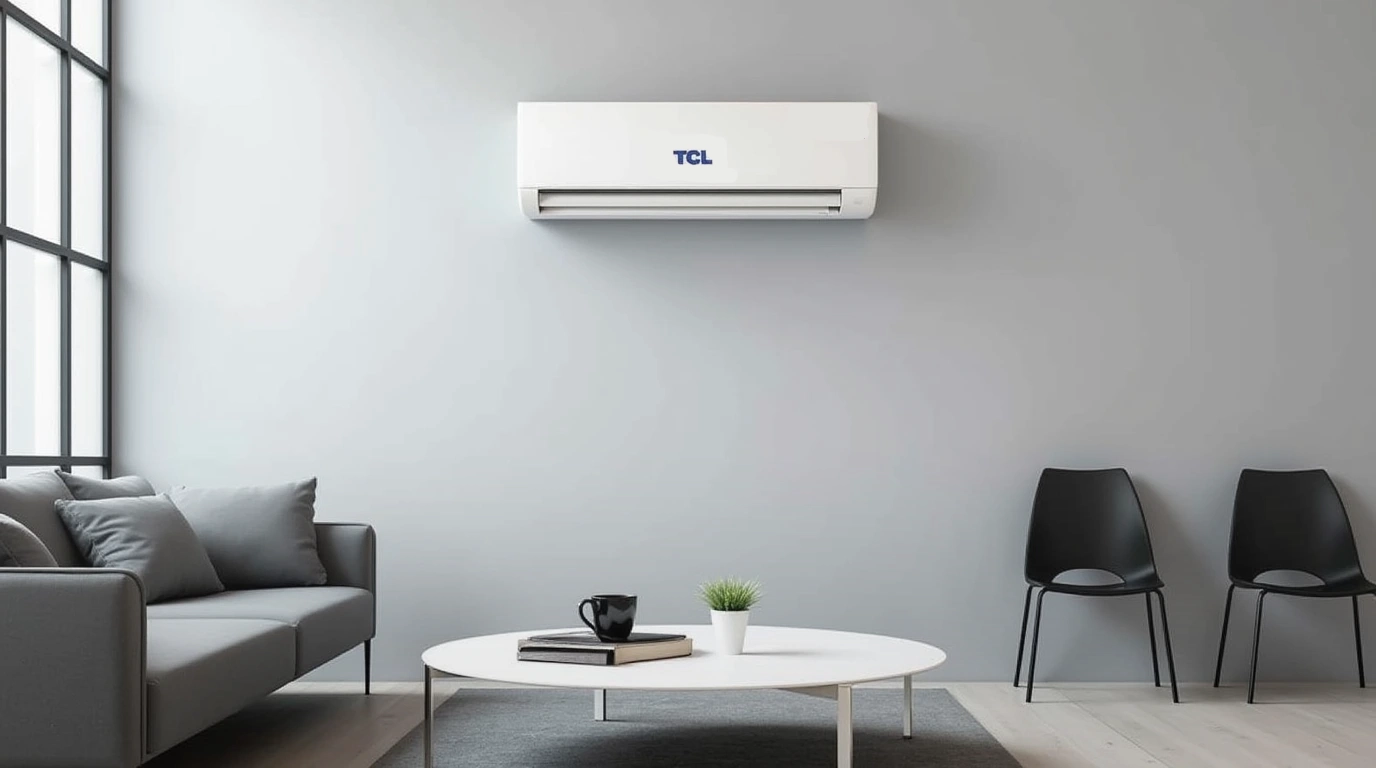 تصویری از کولر گازی تی سی ال در پذیرایی