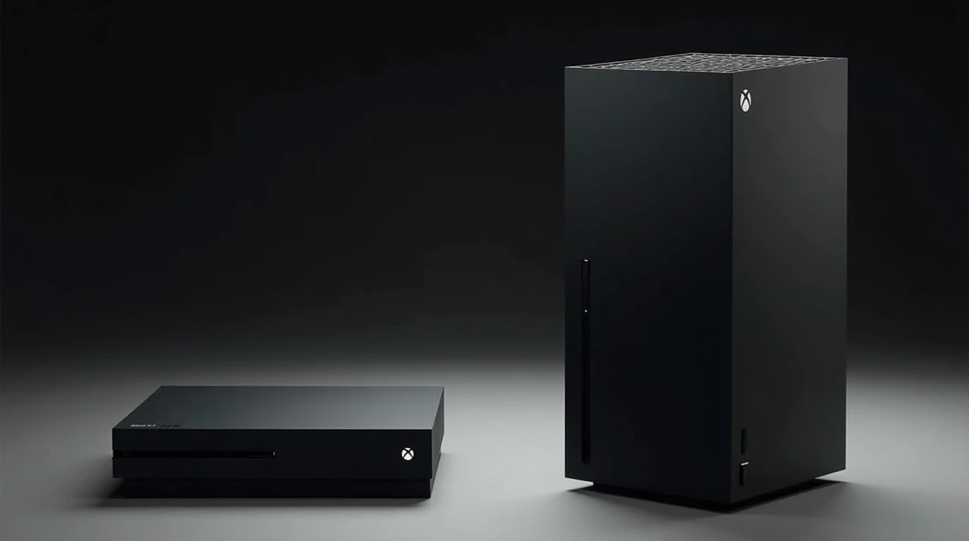 Xbox One و Xbox Series X با بک گراند مشکی