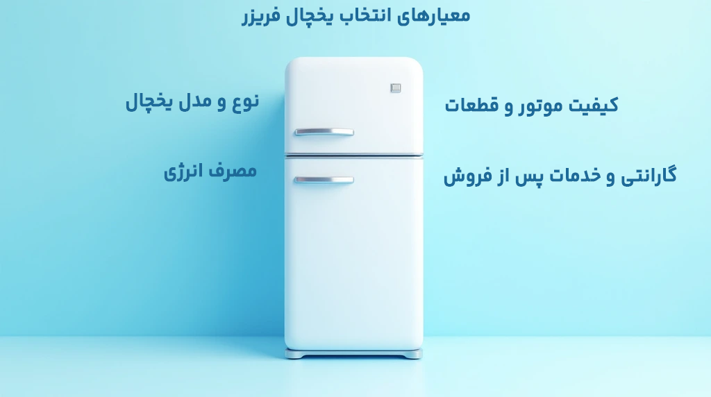 معیارهای انتخاب یخچال فریزر