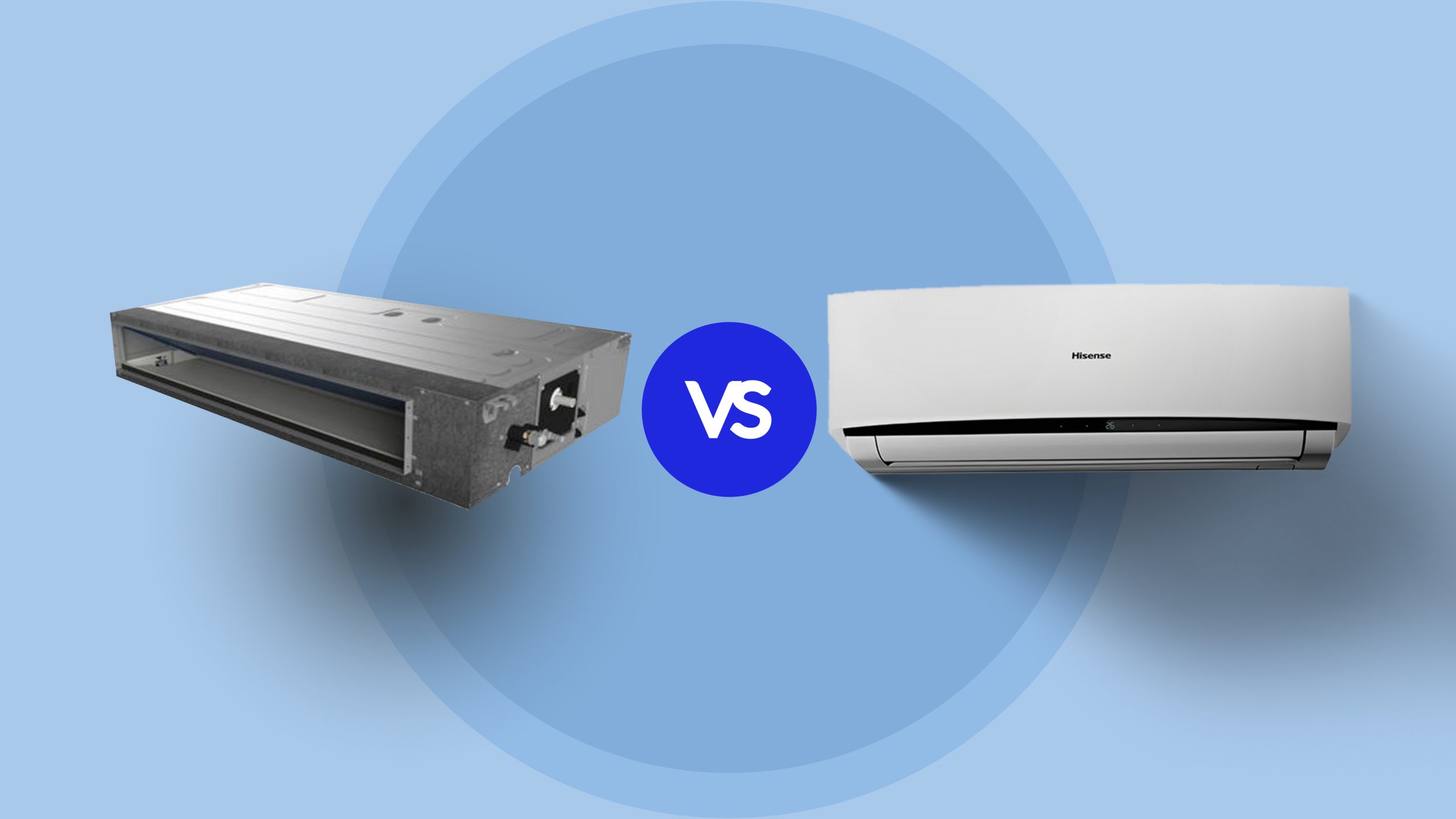 تصویری گرافیکی از داکت اسپلیت و کولر گازی