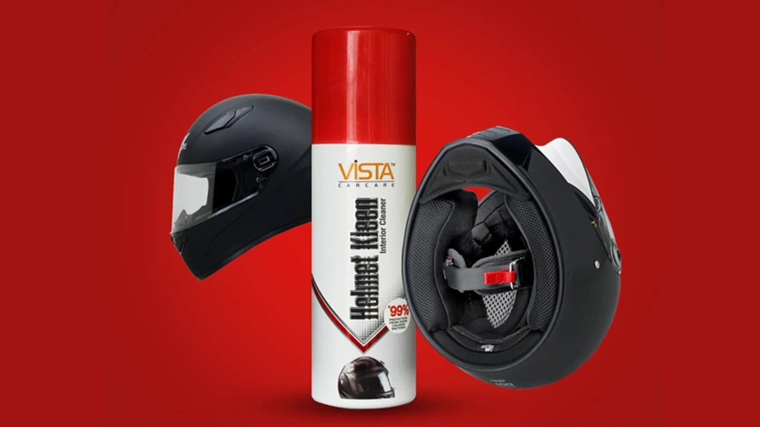 تصویری از یک کلاه ایمنی و اسپری ضد بخار