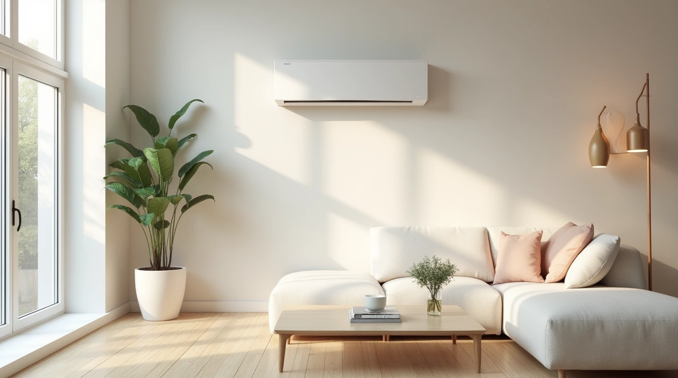 کولر گازی با پنل سفید 