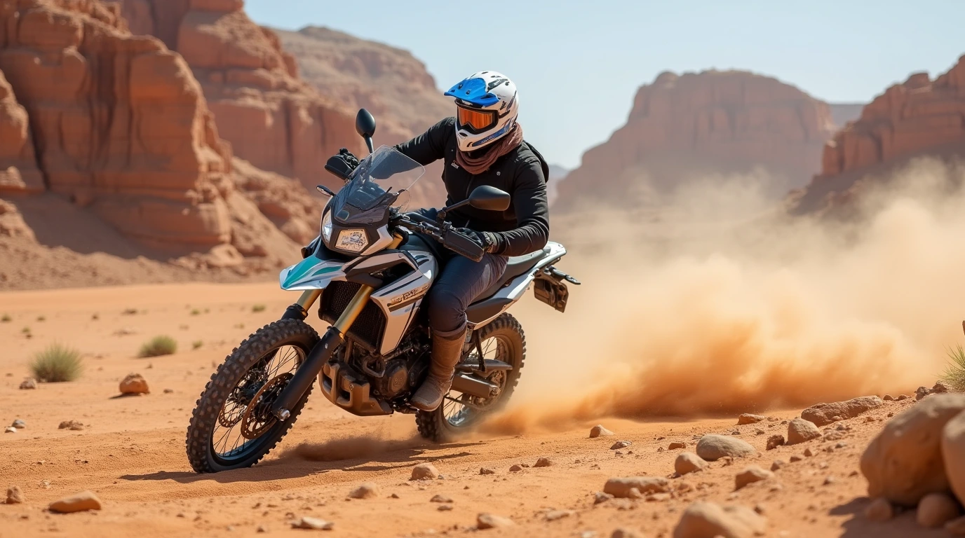 تصویری از یک موتور سیکلت ادونچر