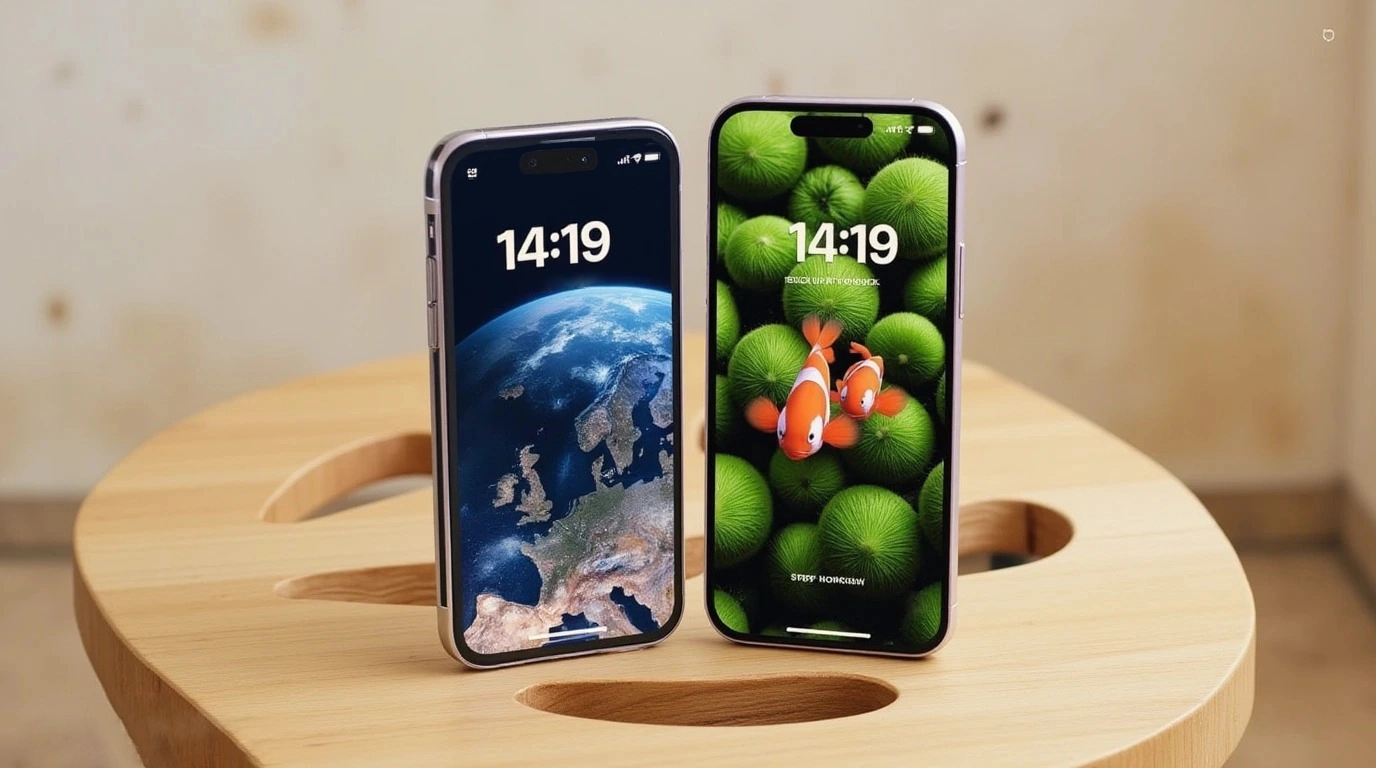 تصویری از صفحه نمایشگر آیفون 16 پرو و آیفون 16 پرومکس