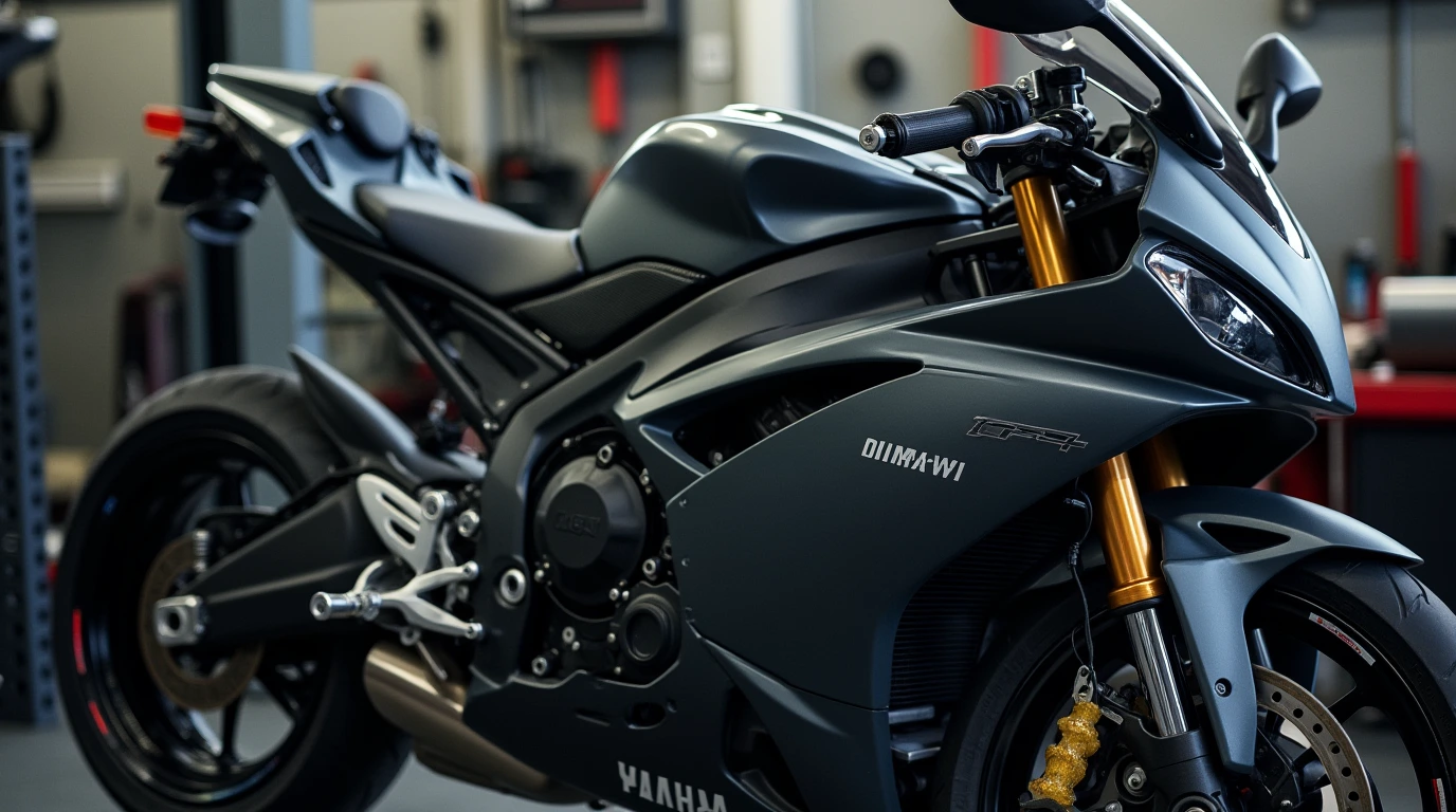 تصویری از موتور سیکلت یاماها