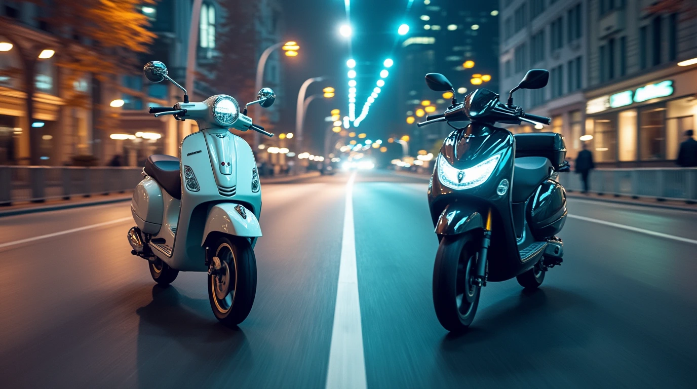 تصویری از طراحی و ظاهر موتور سیکلت وسپا و کلیک