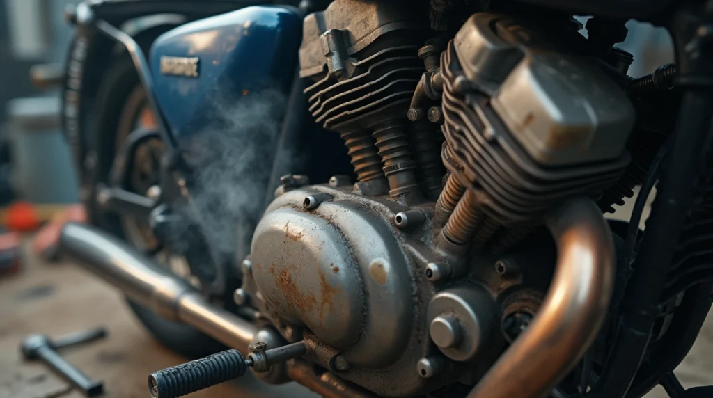 خفه کردن موتور سیکلت